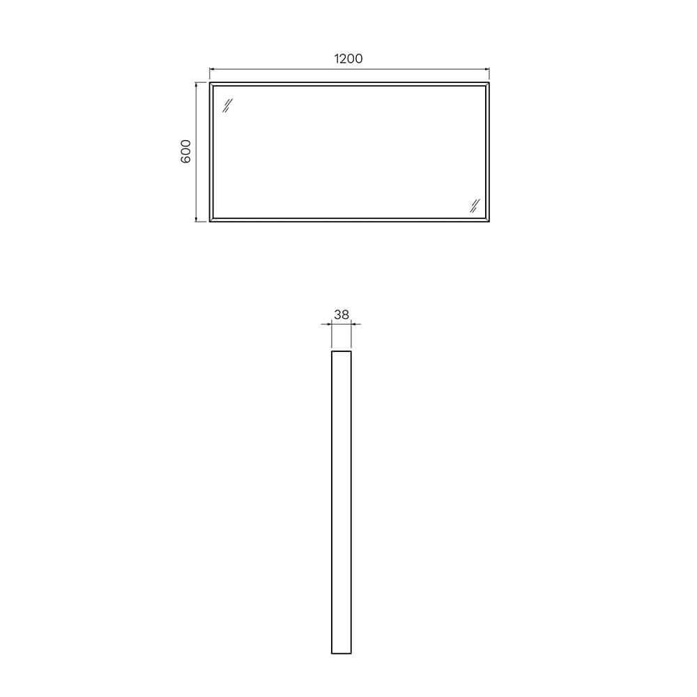 Forty Five 1200 Mirror - Mirrors