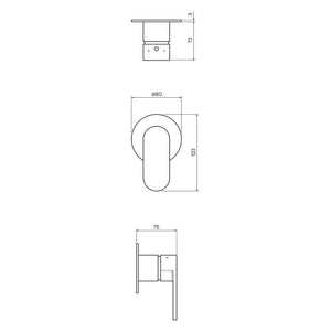 ABC II Wall Mixer - Bathroom Tapware