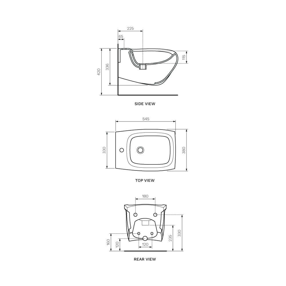 Hi Line Wall Hung Bidet - Toilets