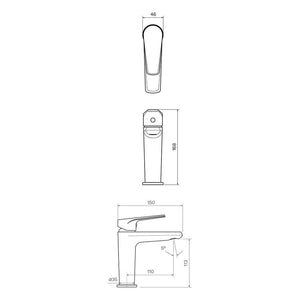 Freccia Basin Mixer - Bathroom Tapware