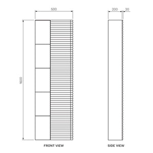 Loom Side Storage With Open Shelf Set - Side Storage