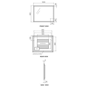 Multi Line Progressive LED Mirror 1000 - Mirrors