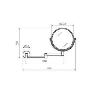 Envy Wall Mounted Magnifying Mirror - Mirrors