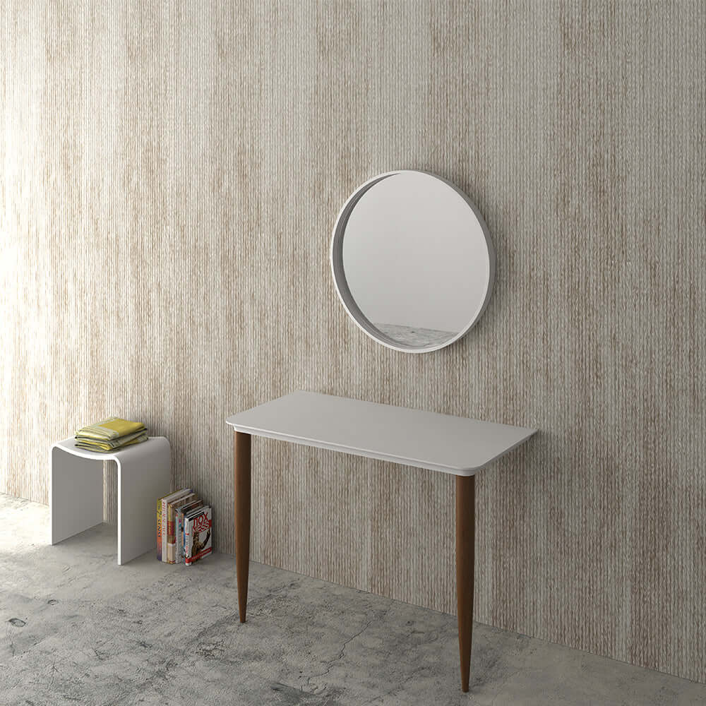 Niky Console 100 Solid Surface with Timber Legs - Bathroom Furniture