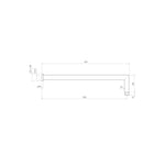 Ovo Wall Shower Arm 400mm - Showers