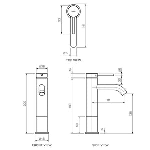 Envy II Mid Basin Mixer - Bathroom Tapware