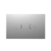 Twin Accessible Raised Button Set On Metal Plate Chrome for PA111/PA121 - Toilets