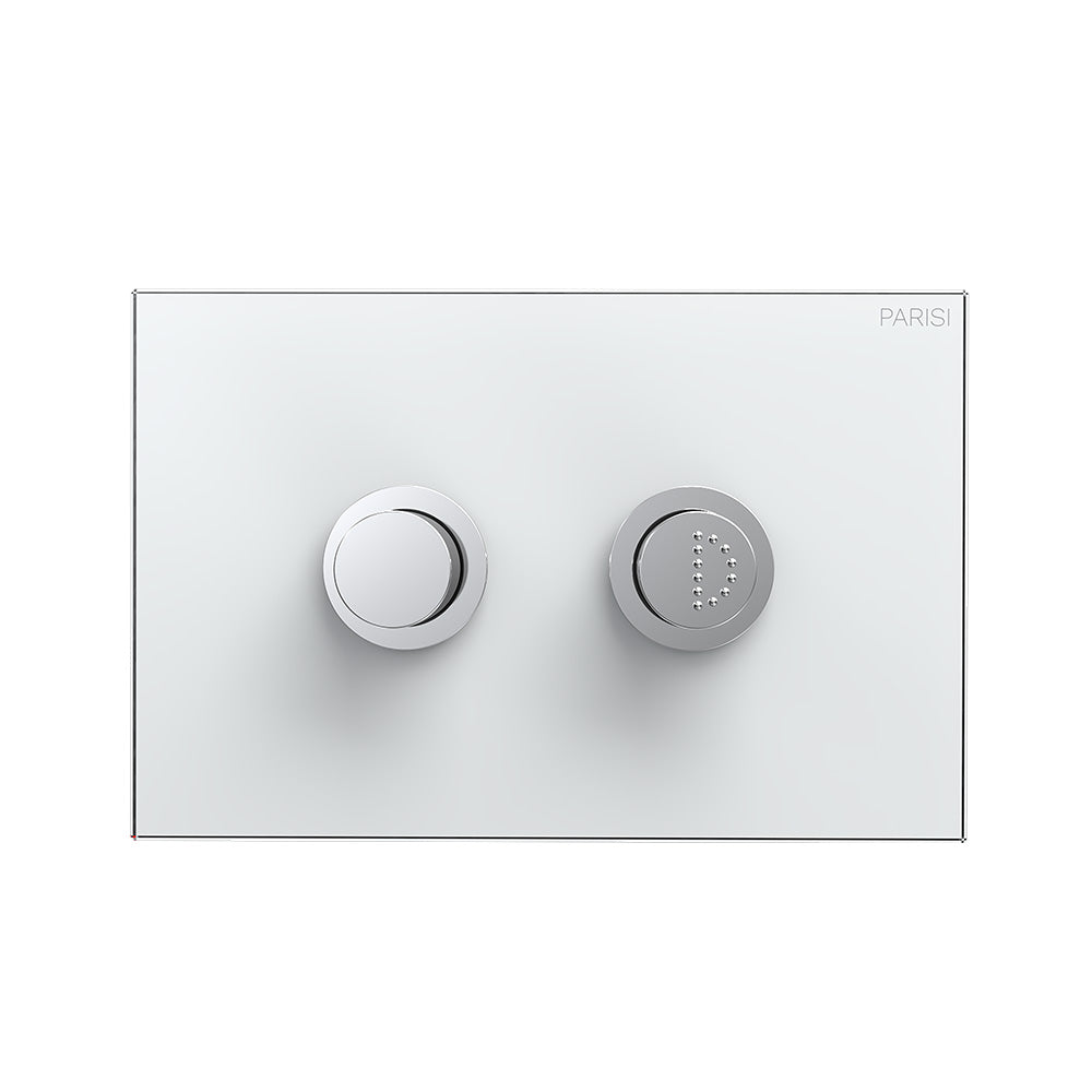 Twin Raised Accessible Button Set on Glass Plate for PA111/PA121 - Toilets