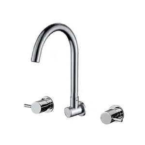 Envy Laundry Wall Tap Set with Round Swivel Spout - Laundry Tapware