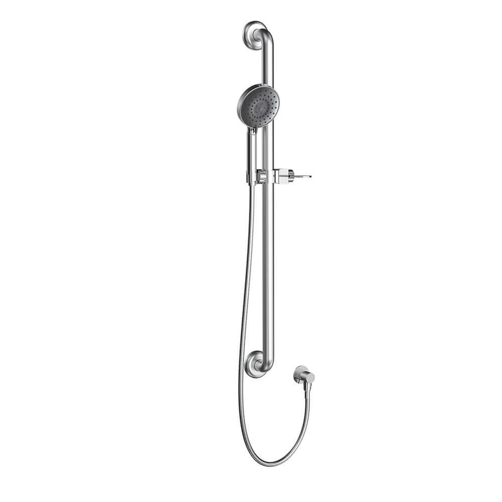 Envy Sliding Grab Rail Straight 900mm with Hand Shower PARISI Showers