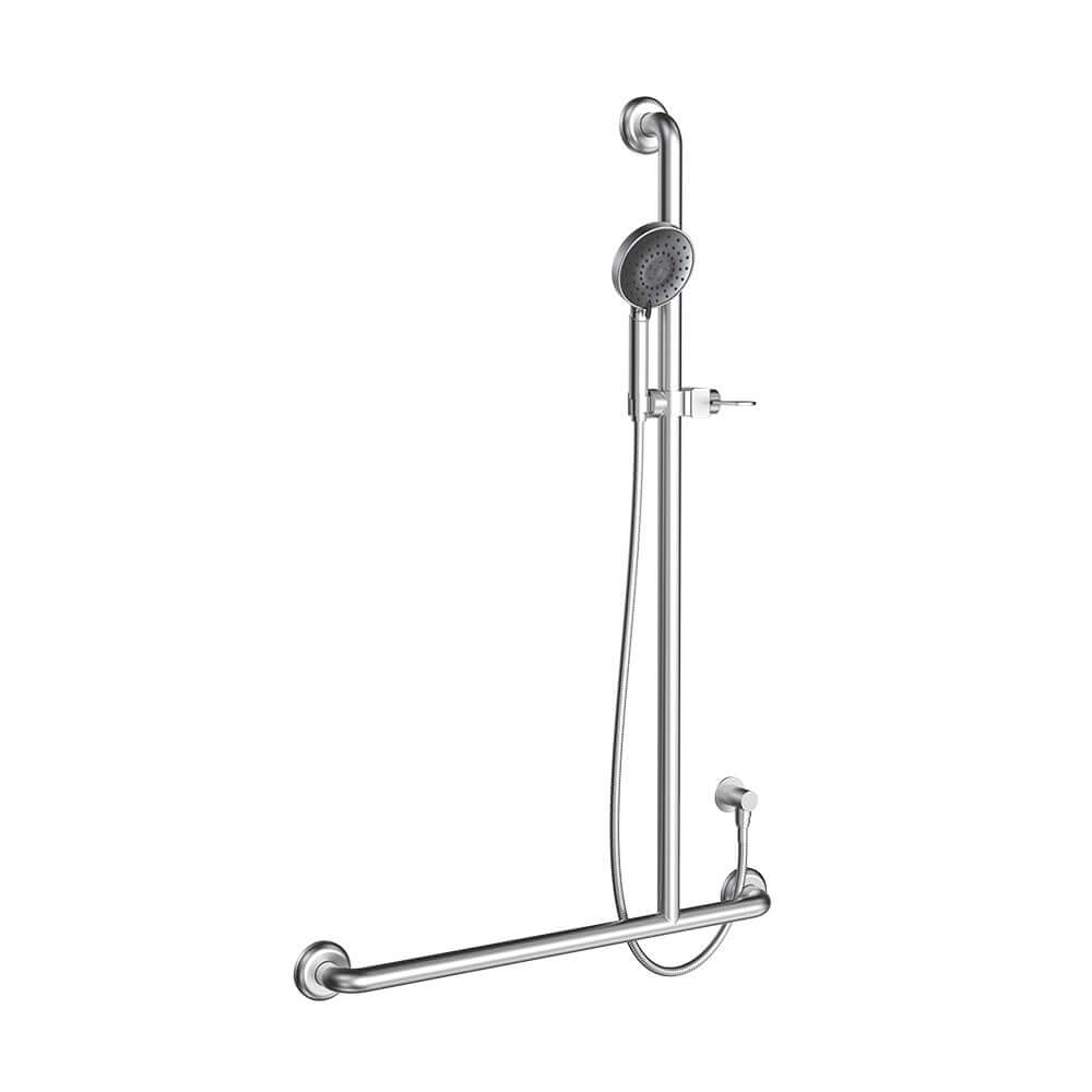 Envy Sliding Grab Rail 90° Right Hand with Hand Shower - Showers
