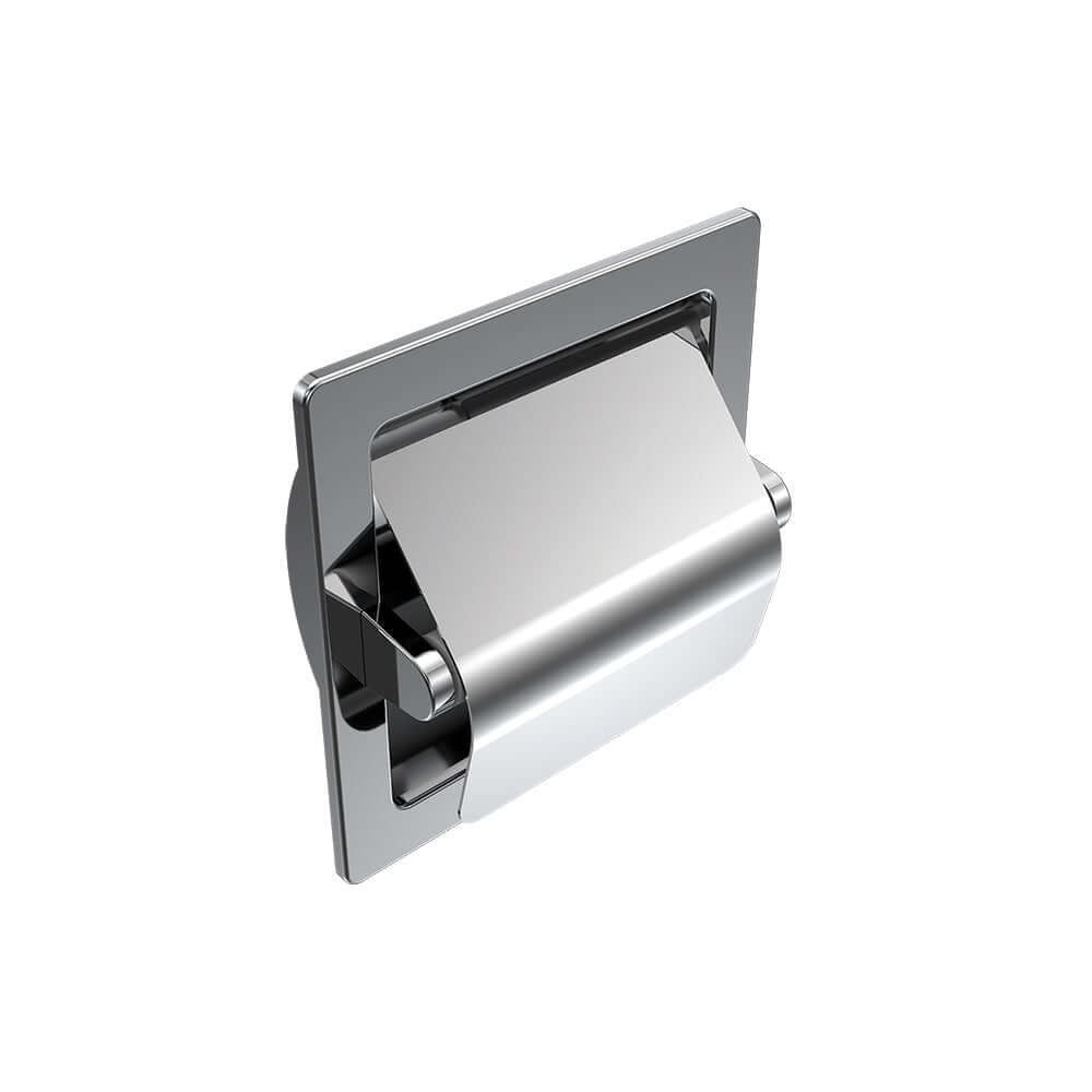 L'Hotel Recessed Toilet Roll Holder with Cover - Bathroom Accessories