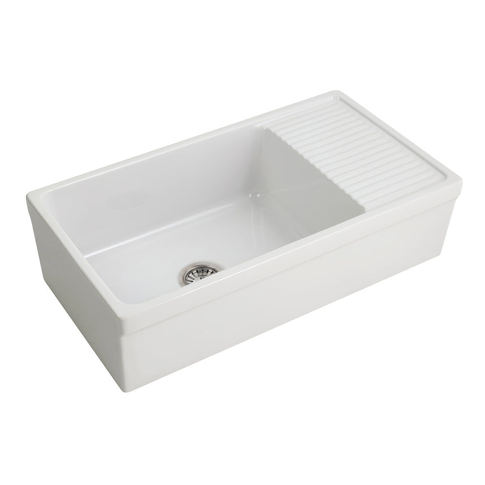 Veneto Single Bowl Sink 900mm with Drain Shelf - Sink