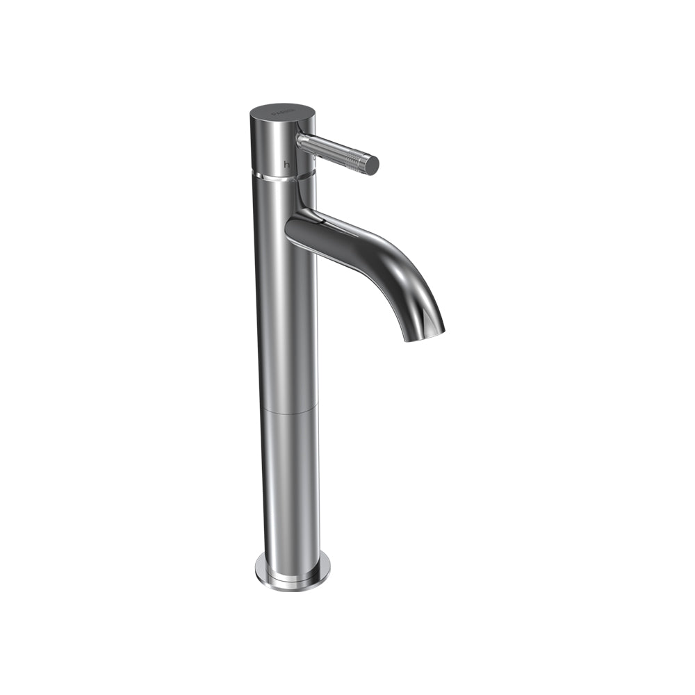 Tondo II High Basin Mixer with Curved Spout - Bathroom Tapware