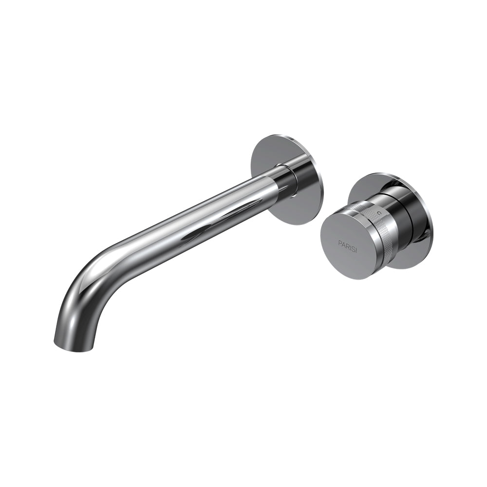 Todo II Wall Mixer with 190mm Curved Spout (Individual Flanges) - Bathroom Tapware
