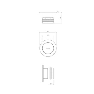 Todo II Wall Mixer - Bathroom Tapware
