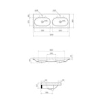 Curva 120 Wall Basin - Basins