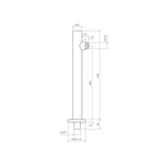 Tondo Wall Shower Arm 440mm - Showers