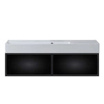 Float Twenty 1200 Wall Cabinet with Left Bowl Top - Vanity Cabinets