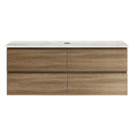 Evo Venti 1200 Wall Cabinet Moka with Engineered Stone Top - Vanity Cabinets