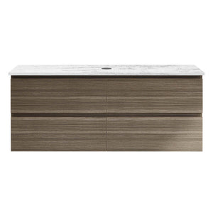 Evo Venti 1200 Wall Cabinet Tabacco with Engineered Stone Top - Vanity Cabinets