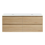 Evo Venti 1200 Wall Cabinet Sahara with Engineered Stone Double Top - Vanity Cabinets