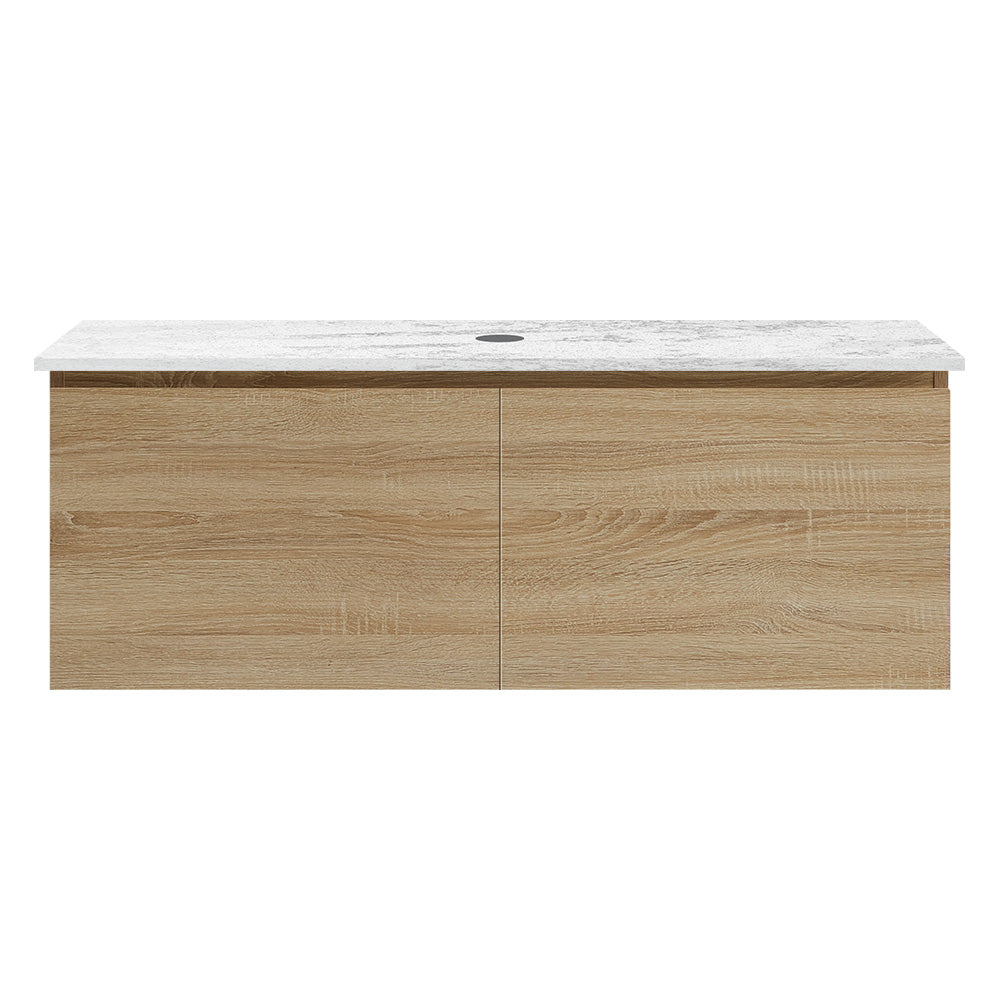 Rocki Venti 1200 Wall Cabinet Sahara with Engineered Stone Top - Vanity Cabinets