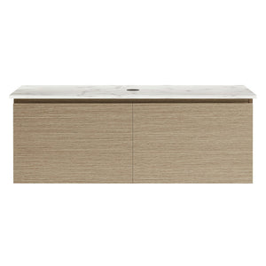 Rocki Venti 1200 Wall Cabinet Sand Plus with Engineered Stone Top - Vanity Cabinets