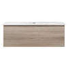 Rocki Venti 1200 Wall Cabinet Steel Oak with Engineered Stone Top - Vanity Cabinets