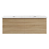 Rocki Venti 1200 Wall Cabinet Sahara with Engineered Stone Double Top - Vanity Cabinets