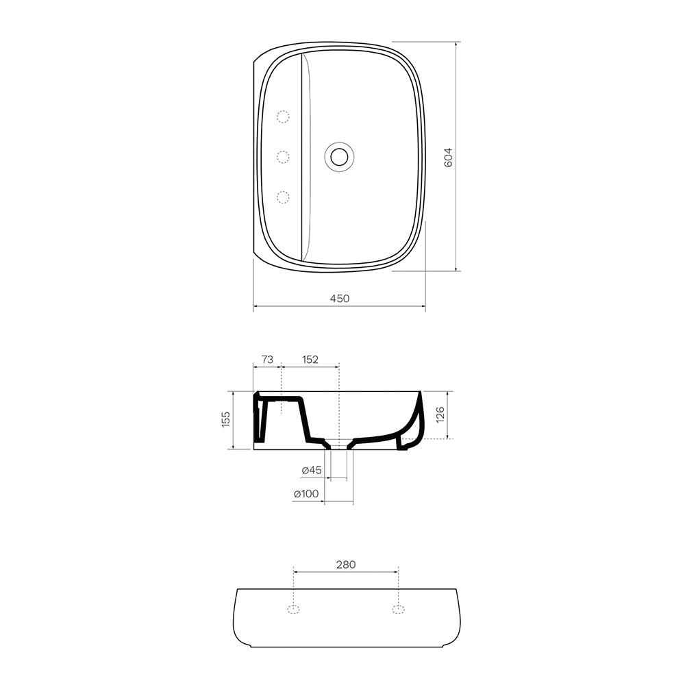 Seed Wall Basin (60x45x15H) - Basins